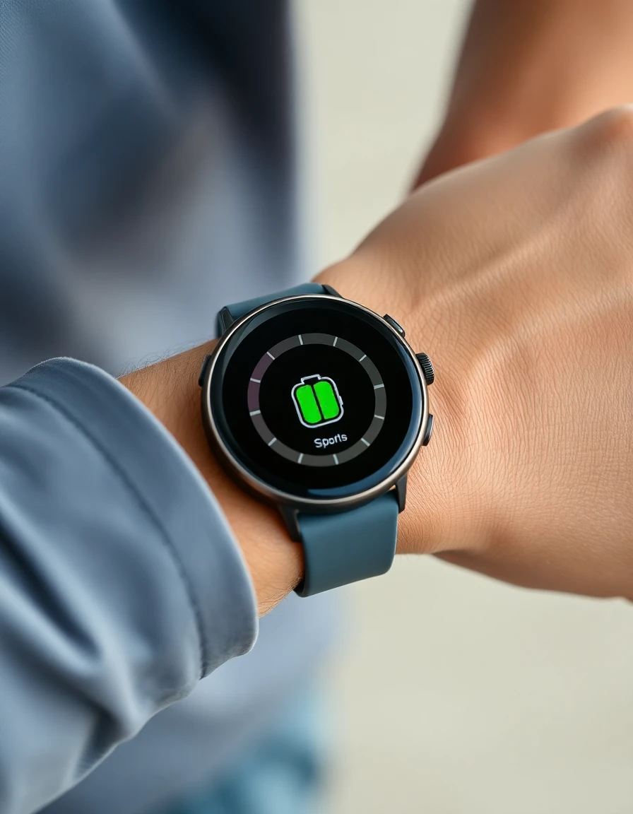 Smartwatch com modo esportivo economiza bateria capa