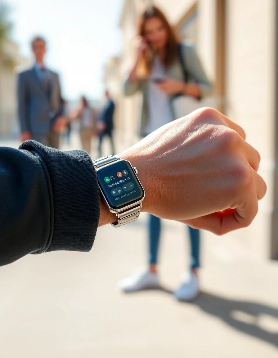Smartwatch com notificacoes customizaveis como configurar capa